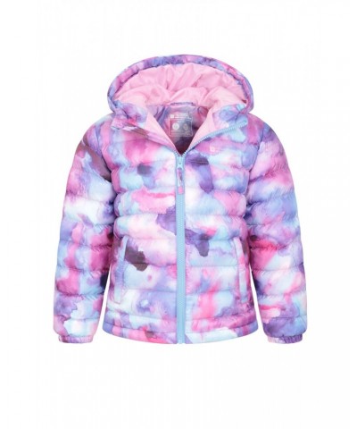 Seasons Printed Kids Insulated Jacket Dark Purple $25.64 Jackets