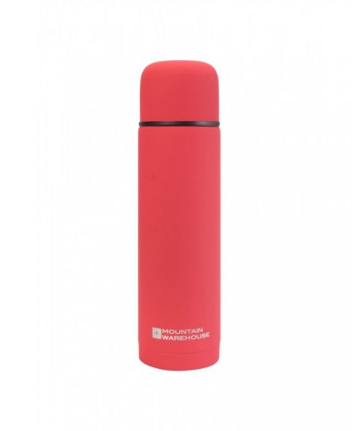 Double Walled Rubber Finish Flask - 18oz Red $12.74 Walking Equipment