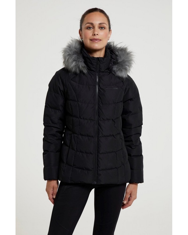 Isla Womens Short Extreme Down Jacket Black $32.40 Jackets