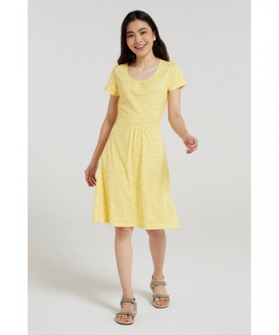 Mountain Essentials Lora Womens Skater Dress Yellow $16.50 Dresses & Skirts