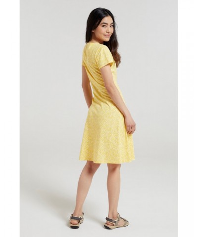 Mountain Essentials Lora Womens Skater Dress Yellow $16.50 Dresses & Skirts