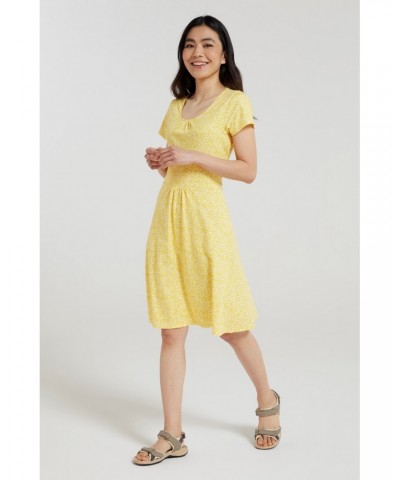 Mountain Essentials Lora Womens Skater Dress Yellow $16.50 Dresses & Skirts