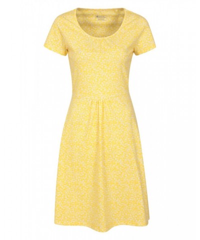 Mountain Essentials Lora Womens Skater Dress Yellow $16.50 Dresses & Skirts