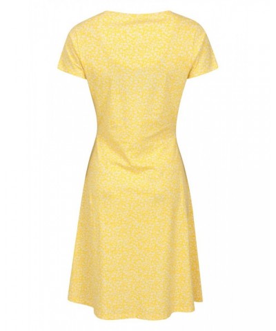 Mountain Essentials Lora Womens Skater Dress Yellow $16.50 Dresses & Skirts