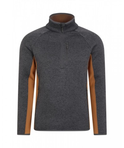 Treston Mens Half-Zip Fleece Dark Grey $22.05 Fleece