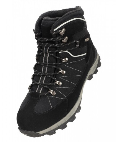 Boulder Mens Winter Trekker Boots Charcoal $34.20 Footwear