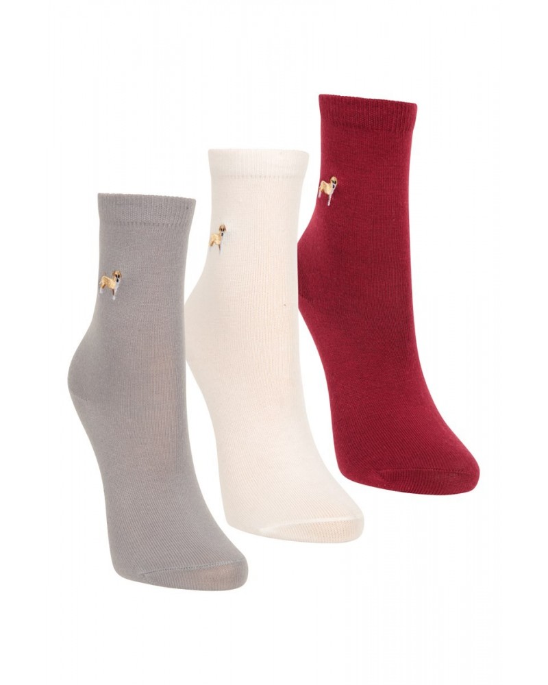 Recycled Motif Kids Socks Multipack Grey $11.20 Accessories