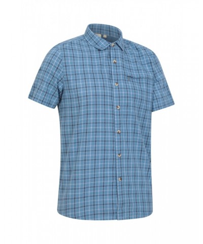 Holiday Mens Cotton Shirt Corn Blue $19.13 Tops