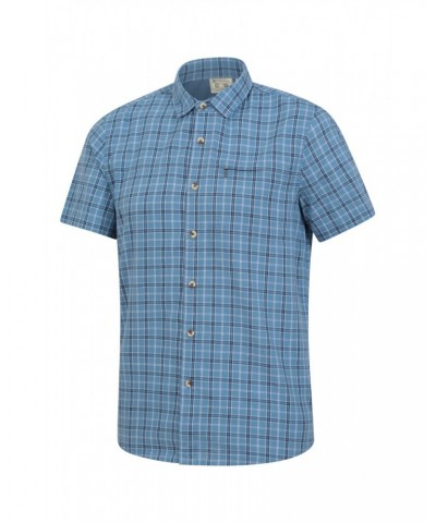 Holiday Mens Cotton Shirt Corn Blue $19.13 Tops