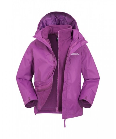 Fell Water-resistant Kids 3 in 1 Jacket Purple $22.26 Jackets