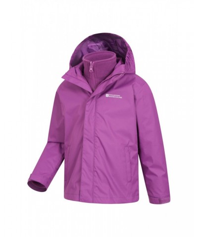 Fell Water-resistant Kids 3 in 1 Jacket Purple $22.26 Jackets