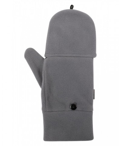 Polartec Fleece Flip Top Mittens Charcoal $14.24 Accessories