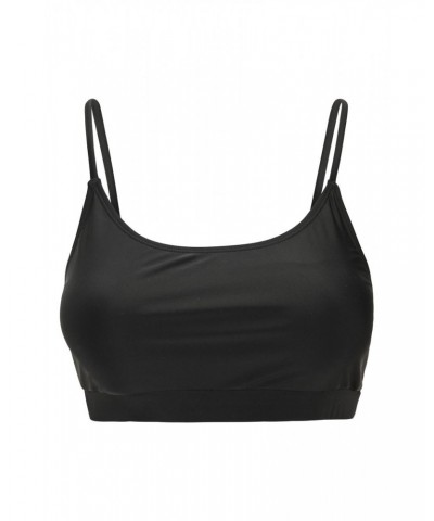 Sporty Womens Bikini Top Black $11.50 Swimwear