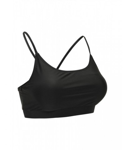 Sporty Womens Bikini Top Black $11.50 Swimwear