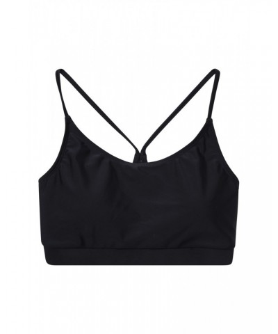 Sporty Womens Bikini Top Black $11.50 Swimwear