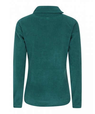 Hebridean Womens Cowl Neck Sweatshirt Dark Green $16.65 Fleece