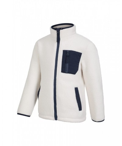 Atlas Kids Zip Borg Fleece Beige $17.84 Fleece