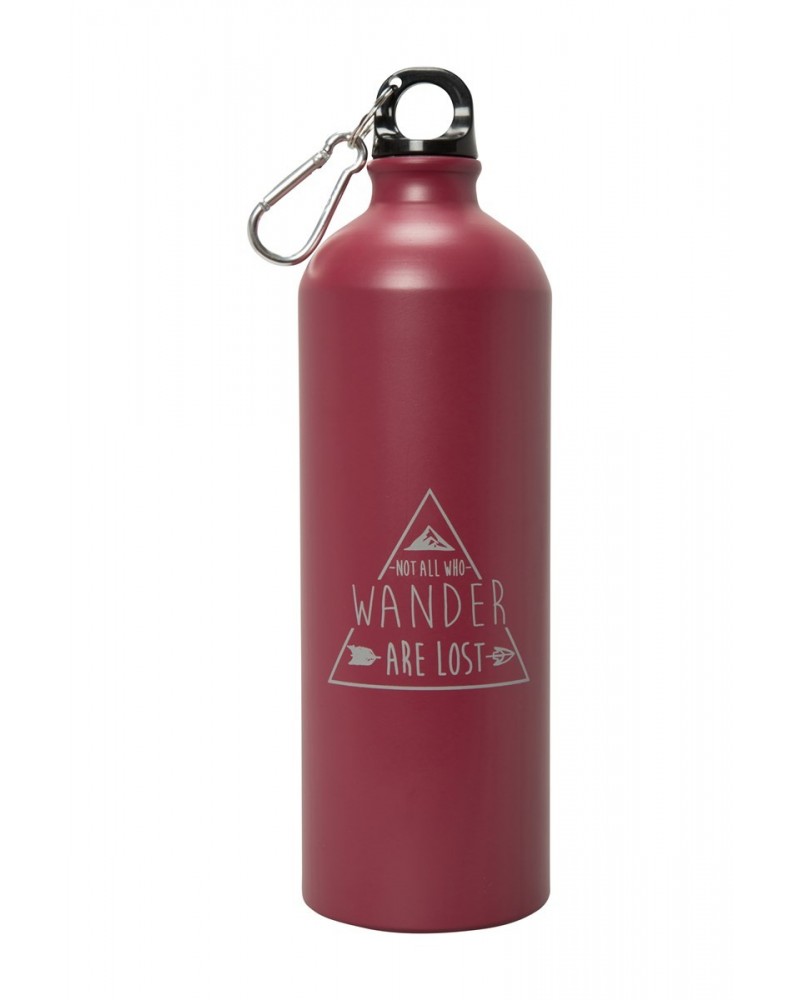 35 oz. Printed Metallic Bottle With Karabiner Burgundy $9.68 Accessories