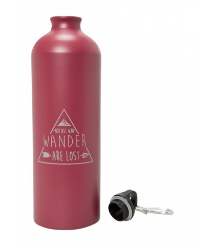 35 oz. Printed Metallic Bottle With Karabiner Burgundy $9.68 Accessories