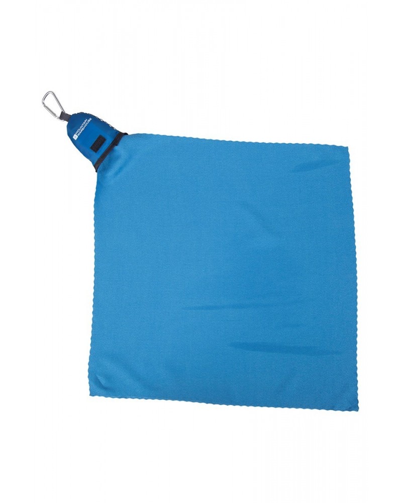 Clip Travel Towel - 40 x 40cm Turquoise $9.89 Travel Accessories