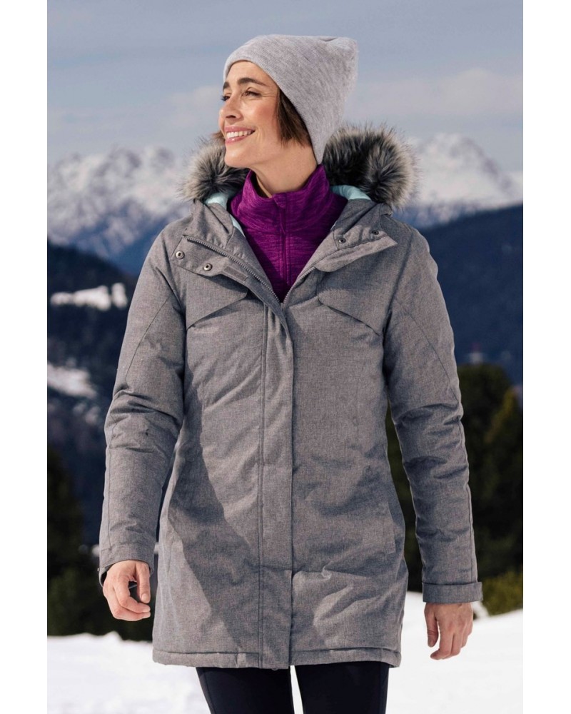 Flare Womens Parka Grey $37.60 Jackets