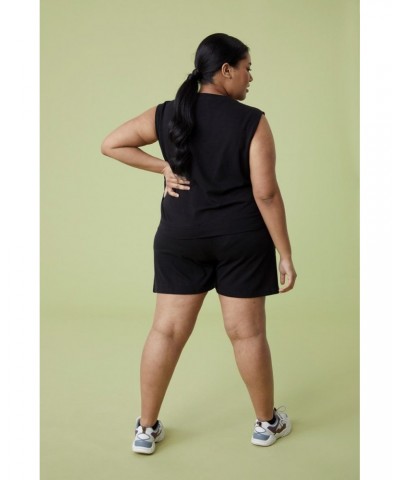 Infinity Womens Longline Shorts Black $16.80 Active