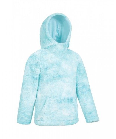 Rainbow Cozy Kids Hoodie Blue $15.59 Tops