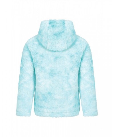 Rainbow Cozy Kids Hoodie Blue $15.59 Tops