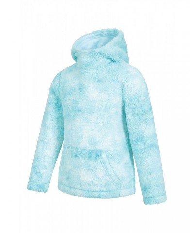 Rainbow Cozy Kids Hoodie Blue $15.59 Tops