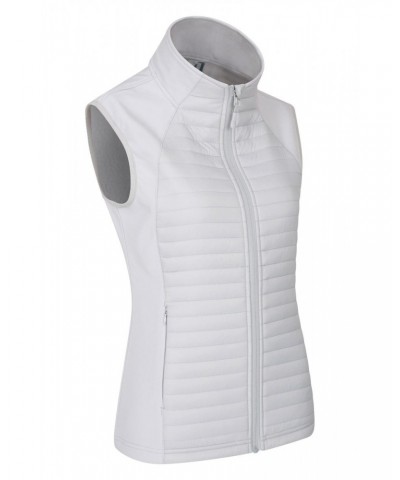 London Womens Insulated Softshell Vest Light Grey $14.52 Jackets