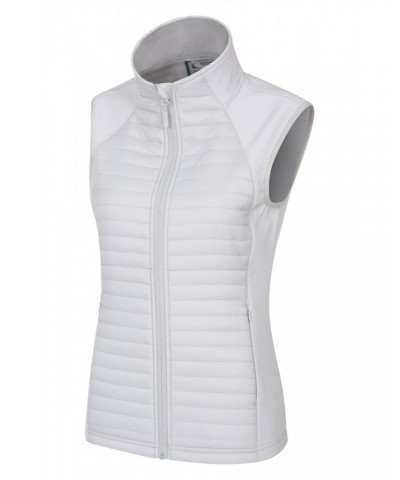 London Womens Insulated Softshell Vest Light Grey $14.52 Jackets