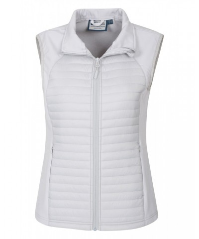 London Womens Insulated Softshell Vest Light Grey $14.52 Jackets