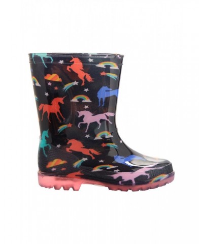 Splash Junior Flashing Lights Rain Boots Pink $12.50 Footwear