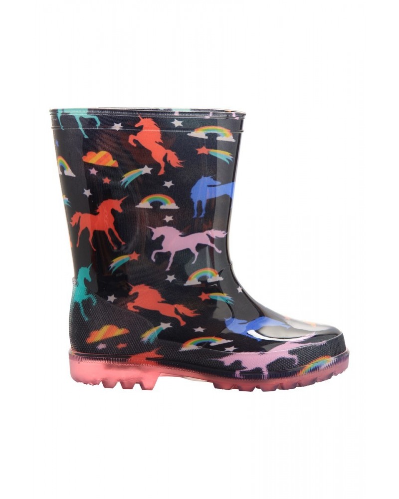 Splash Junior Flashing Lights Rain Boots Pink $12.50 Footwear