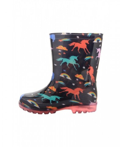 Splash Junior Flashing Lights Rain Boots Pink $12.50 Footwear