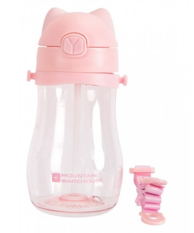BPA-Free Flip Lid Water Bottle with Ears - 13.5oz Light Pink $10.39 Accessories