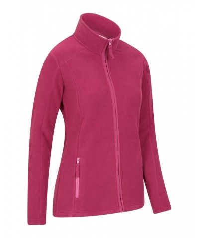 Recycled Womens Half-Zip Fleece Fuchsia $13.74 Fleece