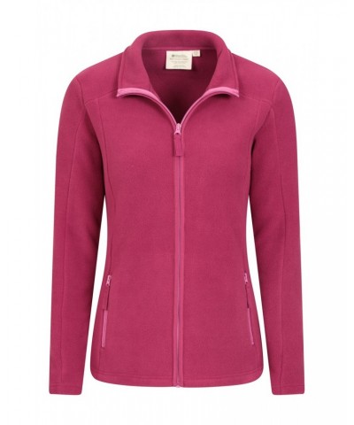 Recycled Womens Half-Zip Fleece Fuchsia $13.74 Fleece