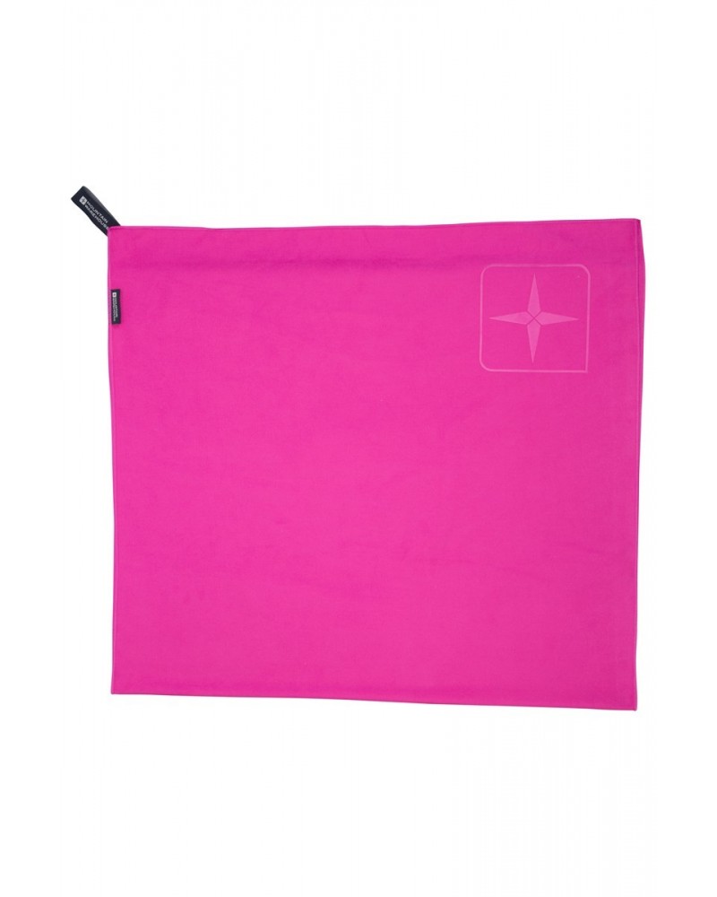 Microfibre Travel Towel - Large - 130 x 70cm Fuchsia $11.59 Travel Accessories