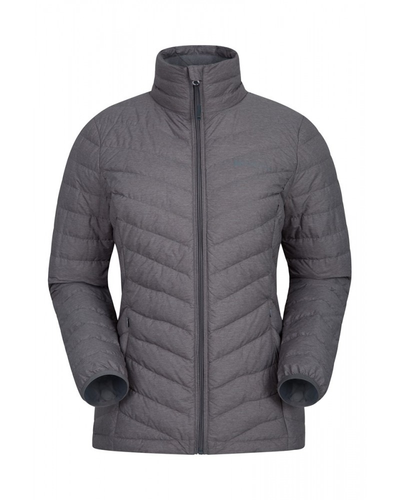 Featherweight Extreme Down Womens Jacket Light Grey $34.79 Jackets