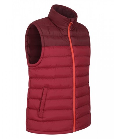 Seasons Mens Insulated Vest Dark Red $13.20 Jackets