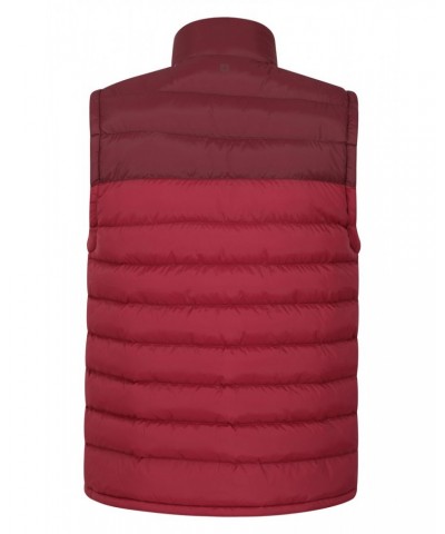 Seasons Mens Insulated Vest Dark Red $13.20 Jackets