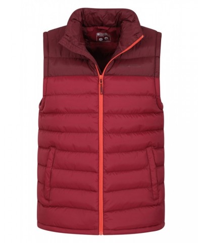 Seasons Mens Insulated Vest Dark Red $13.20 Jackets