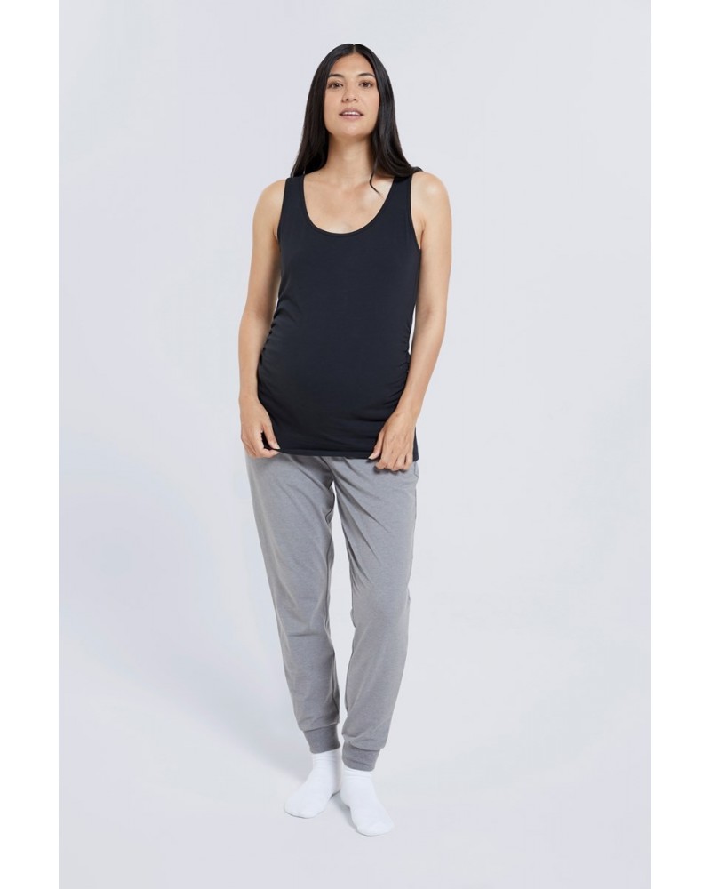 Maternity Kyanite Womens Tank Top Multipack Black $14.24 Maternity