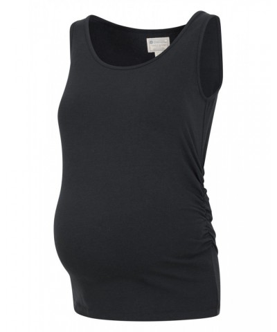 Maternity Kyanite Womens Tank Top Multipack Black $14.24 Maternity