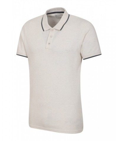 Lakeside II Mens Polo Shirt Light Grey $16.19 Tops