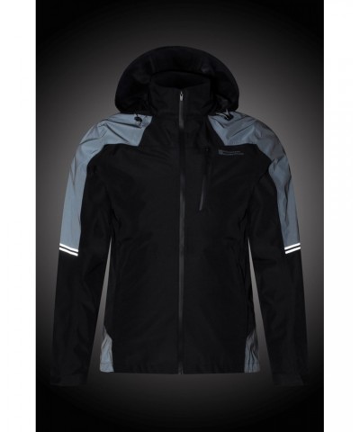 Rapid Mens Waterproof Cycling Jacket Black $29.40 Active