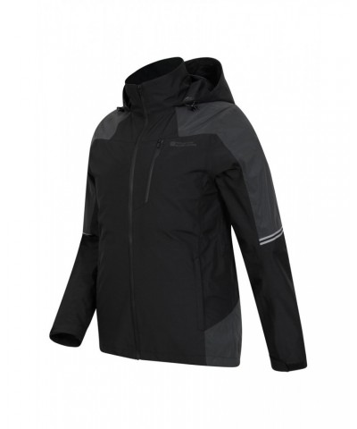 Rapid Mens Waterproof Cycling Jacket Black $29.40 Active