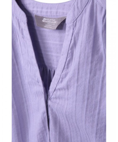 Petra Womens Sleeveless Shirt Lilac $16.17 Tops