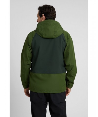 Stride Extreme Stretch Panel Mens Waterproof Jacket Dark Khaki $35.69 Jackets